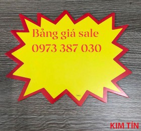BẢNG GIÁ SALE