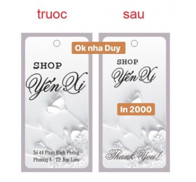 IN BAO BÌ - CART - HÓA ĐƠN 9